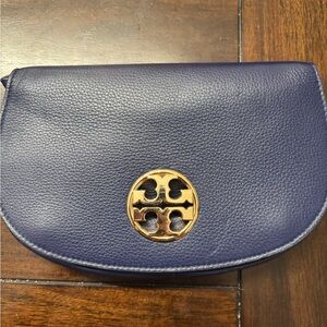 Tory Burch Blue Leather Crossbody Bag